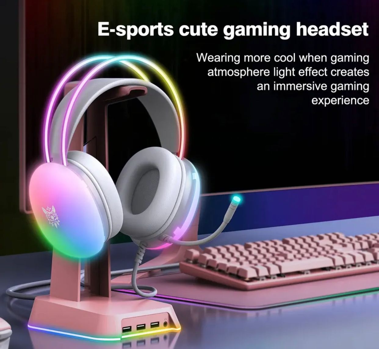ONIKUMA Headset Full RGB PC Gaming