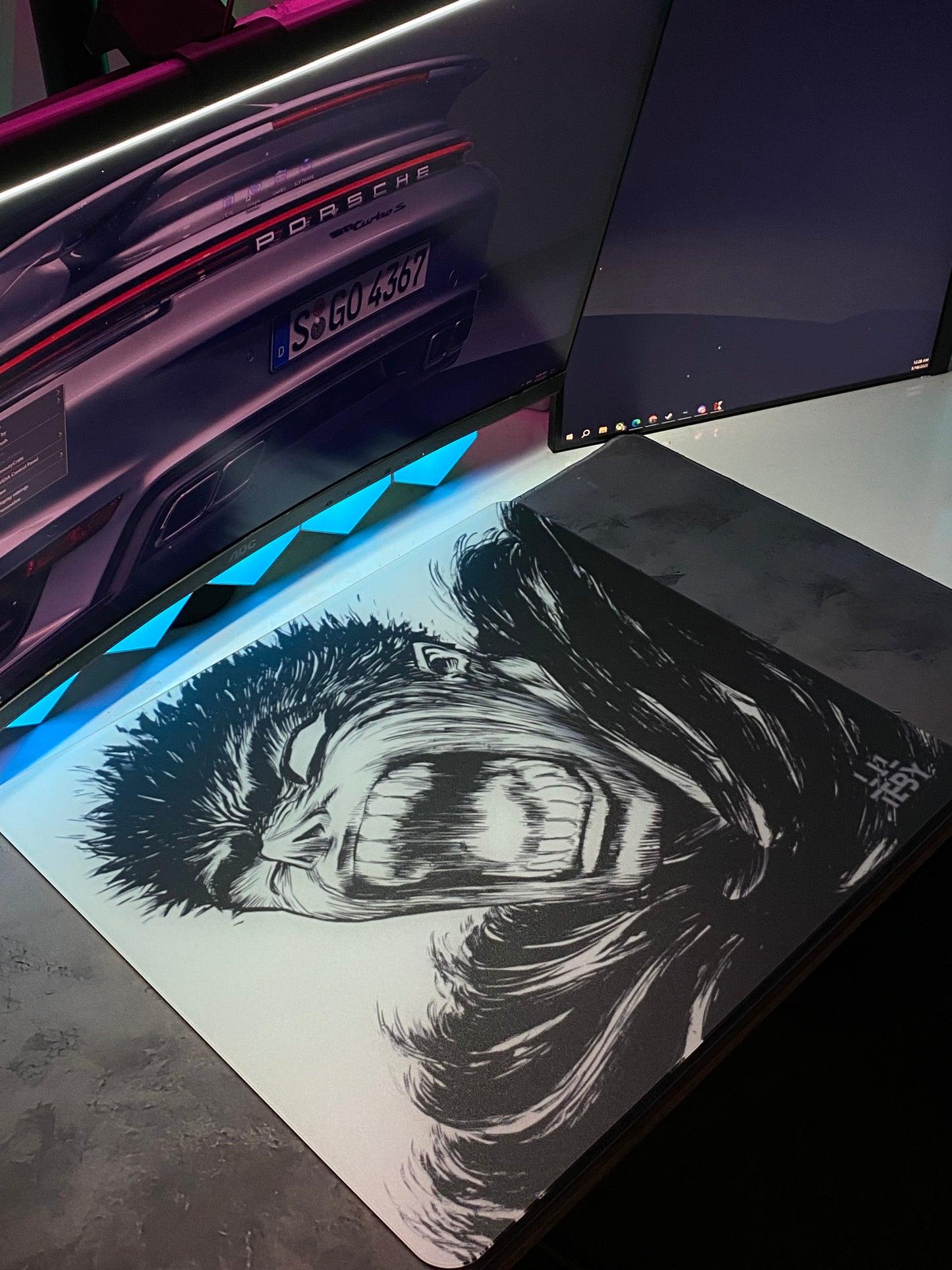 Lil mouse pad Glass 400X450X3MM