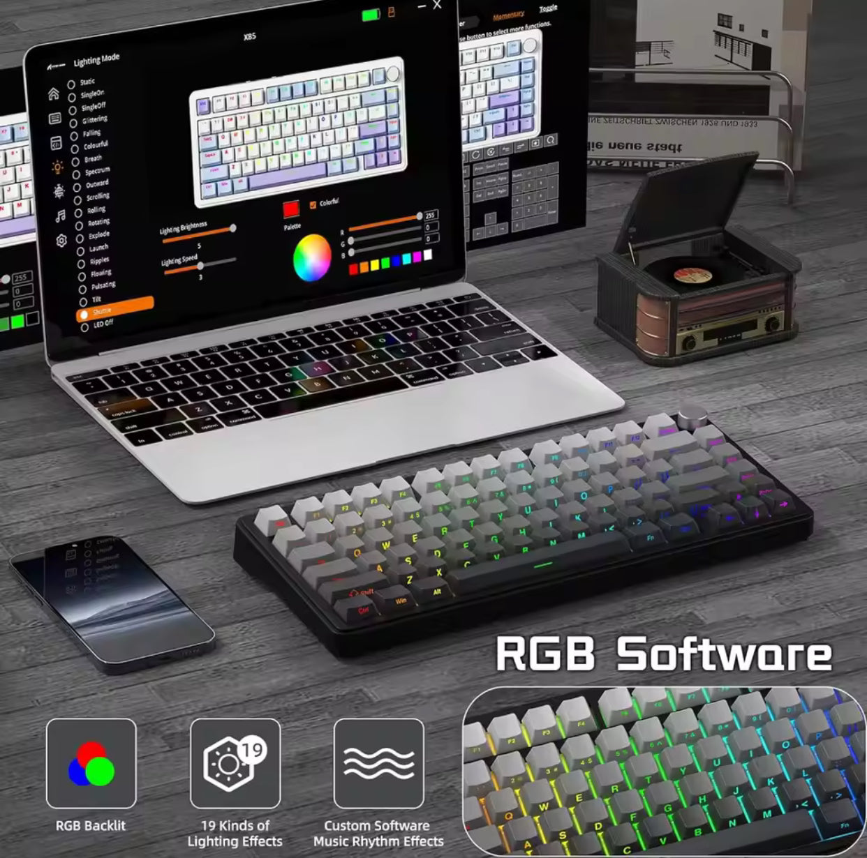 ATTACK SHARK X85 Mechanical Kryboard Wireless