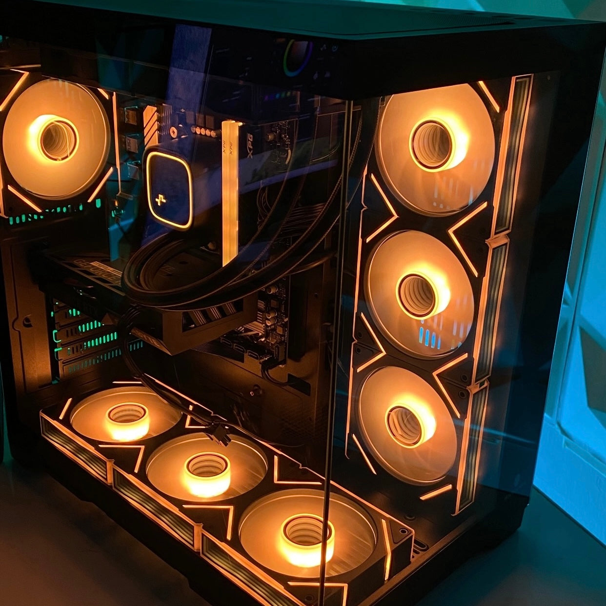 FULL BLACK Gaming PC I7 12700f & GeForce RTX 5060 ,BLACK