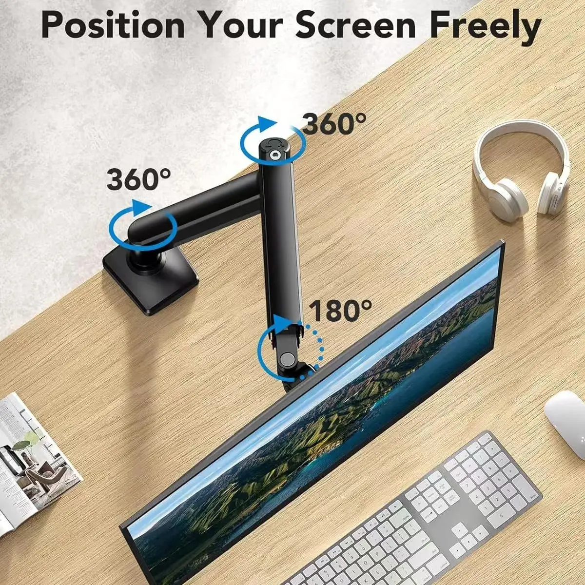 STAND MONITOR WHITE