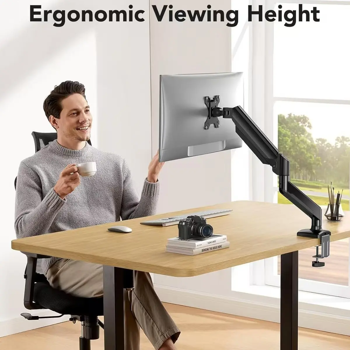STAND MONITOR WHITE