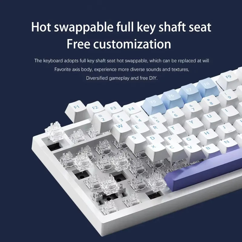 F75 mechanical keyboard 75% RGB Hot swap Brown switch