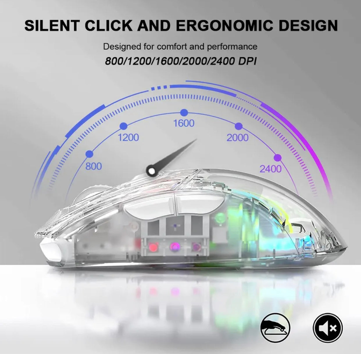 ATTACK SHARK mouse gaming wireless white