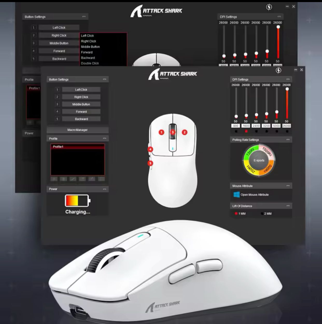 Attack Shark X3 White