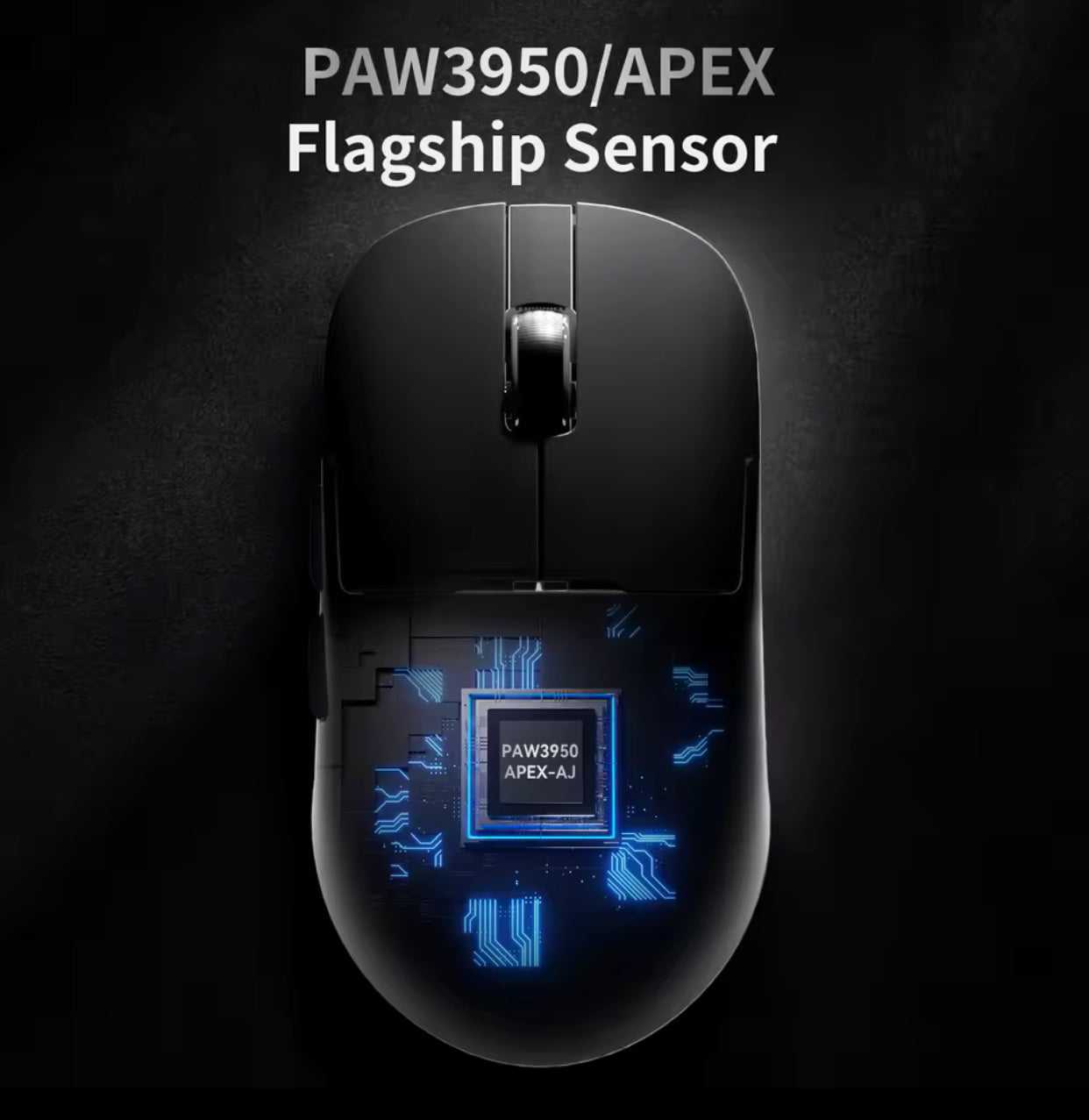 AJAZZ AJ159 APEX Mouse Tri Mode Wireless 8K PAW3950 Sensor
