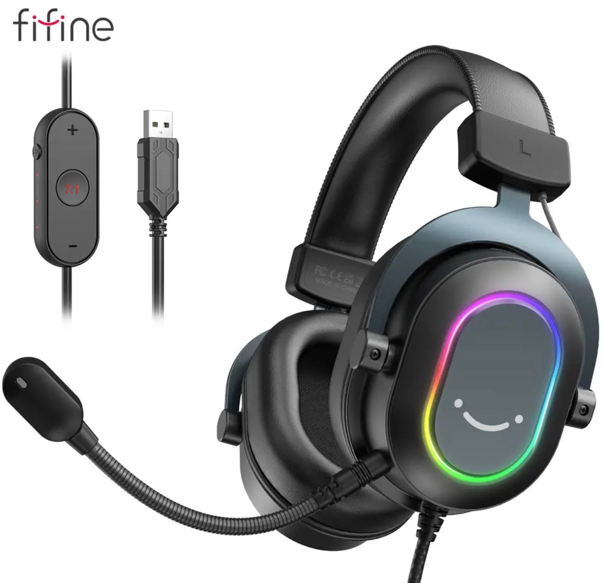 Fifine Dynamic RGB Gaming Headset