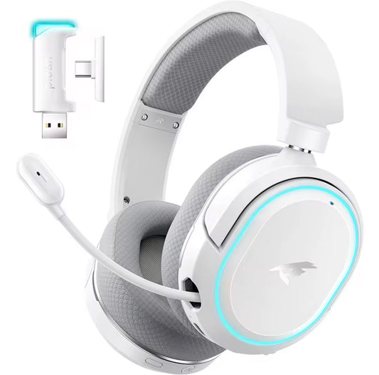Picun G2 2.4G Wireless Gaming Headset Bluetooth Headphones 5ms Low Latency 7.1 Surround ENC Mic For PC PS4 PS5 Phone Switch