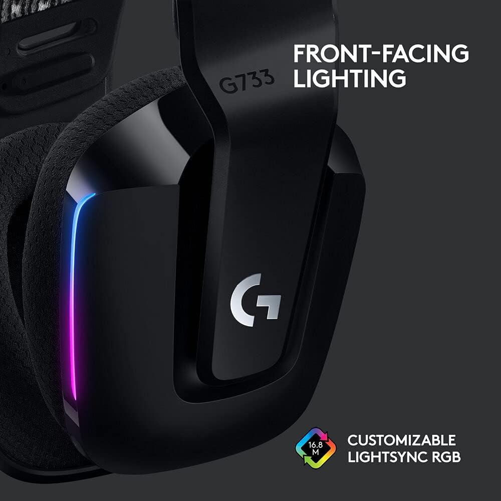 Logitech G733 LIGHTSPEED Wireless Gaming Headset with suspension headband