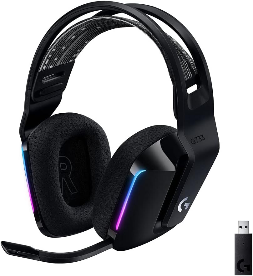 Logitech G733 LIGHTSPEED Wireless Gaming Headset with suspension headband