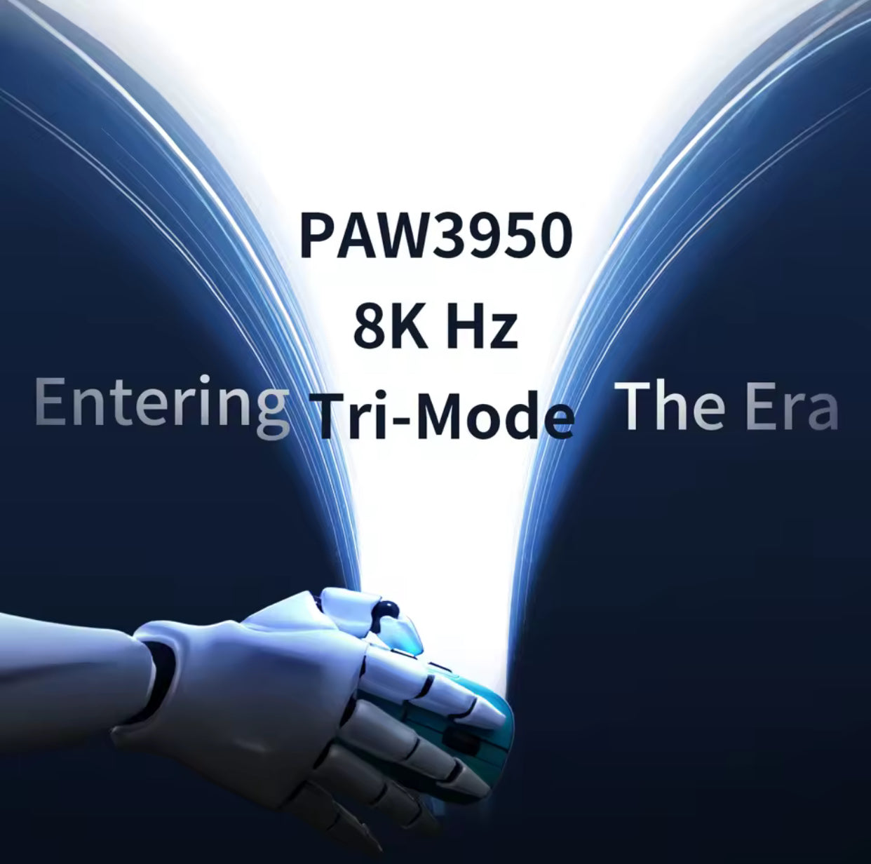 AJAZZ AJ159 APEX Mouse Tri Mode Wireless 8K PAW3950 Sensor