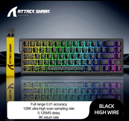 ATTACK SHARK X68HE BLACK CONTOUR LINE