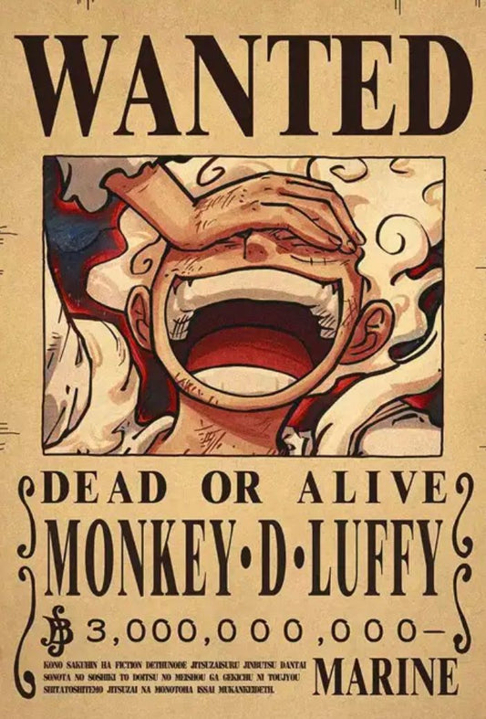 Wanted Posters One Pieces Bounty Anime Size:42*28.5CM