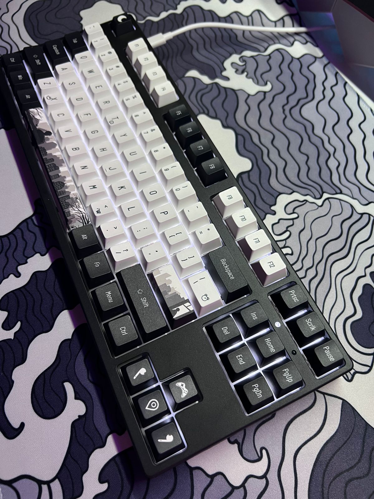 L87 KEYBOARD WHITE SWITCH