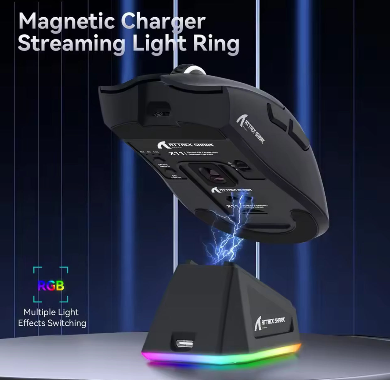 Attack Shark X11 PAW3311 Black Bluetooth