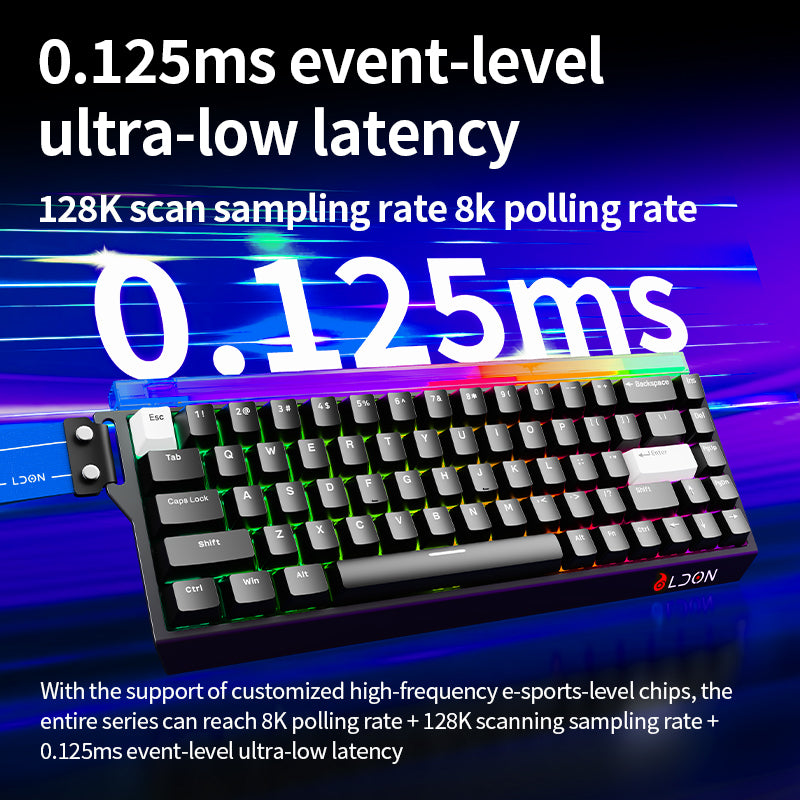 LDON 68pro RGB Wired Keyboard 8KHz Polling Rate Magnetic Switches