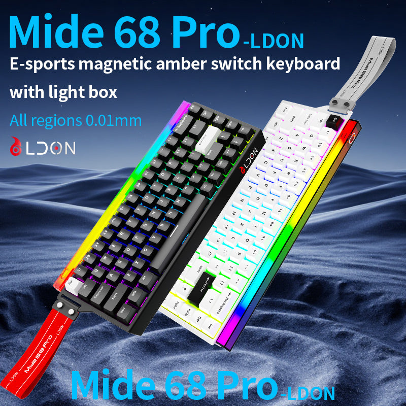 LDON 68pro RGB Wired Keyboard 8KHz Polling Rate Magnetic Switches