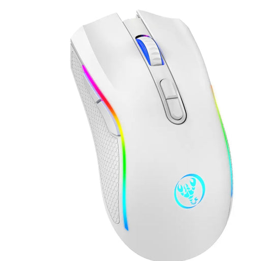 HXSJ mouse gaming wireless white