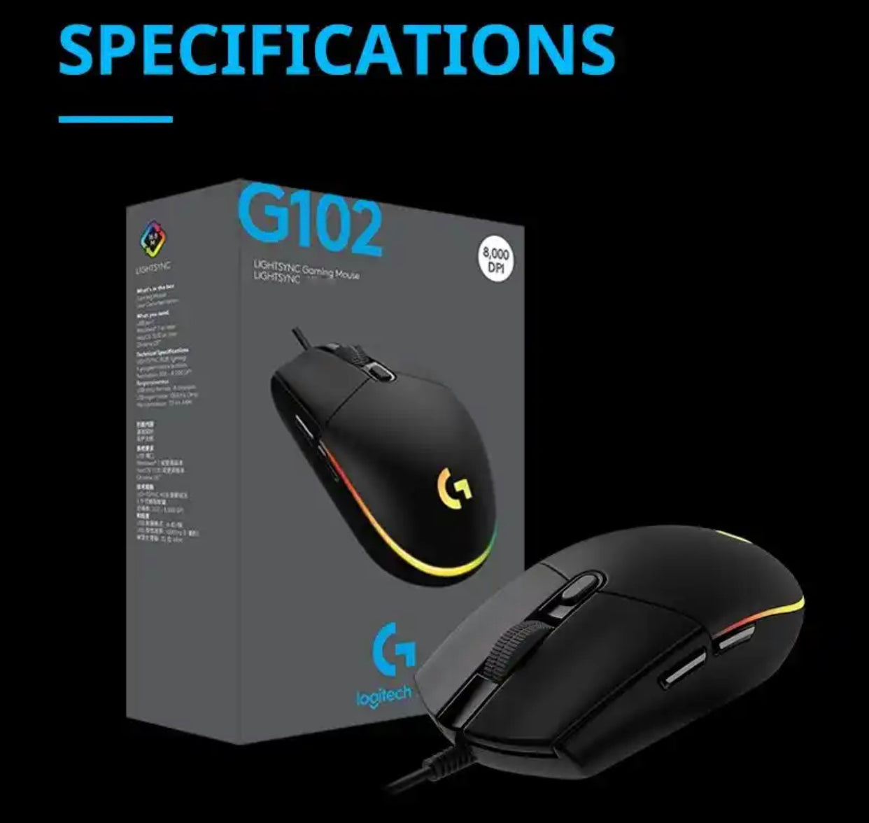 G102 logitech gaming white