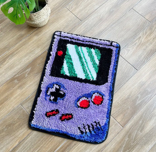 Purple Games Console Tufted Rug 60x40cm