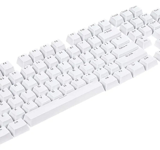 104 Keys ABS Keycap Mechanical Keyboards White