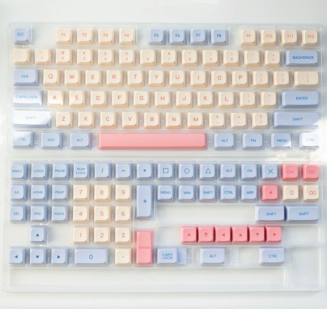 Marshmallow 132 Keys Keycaps