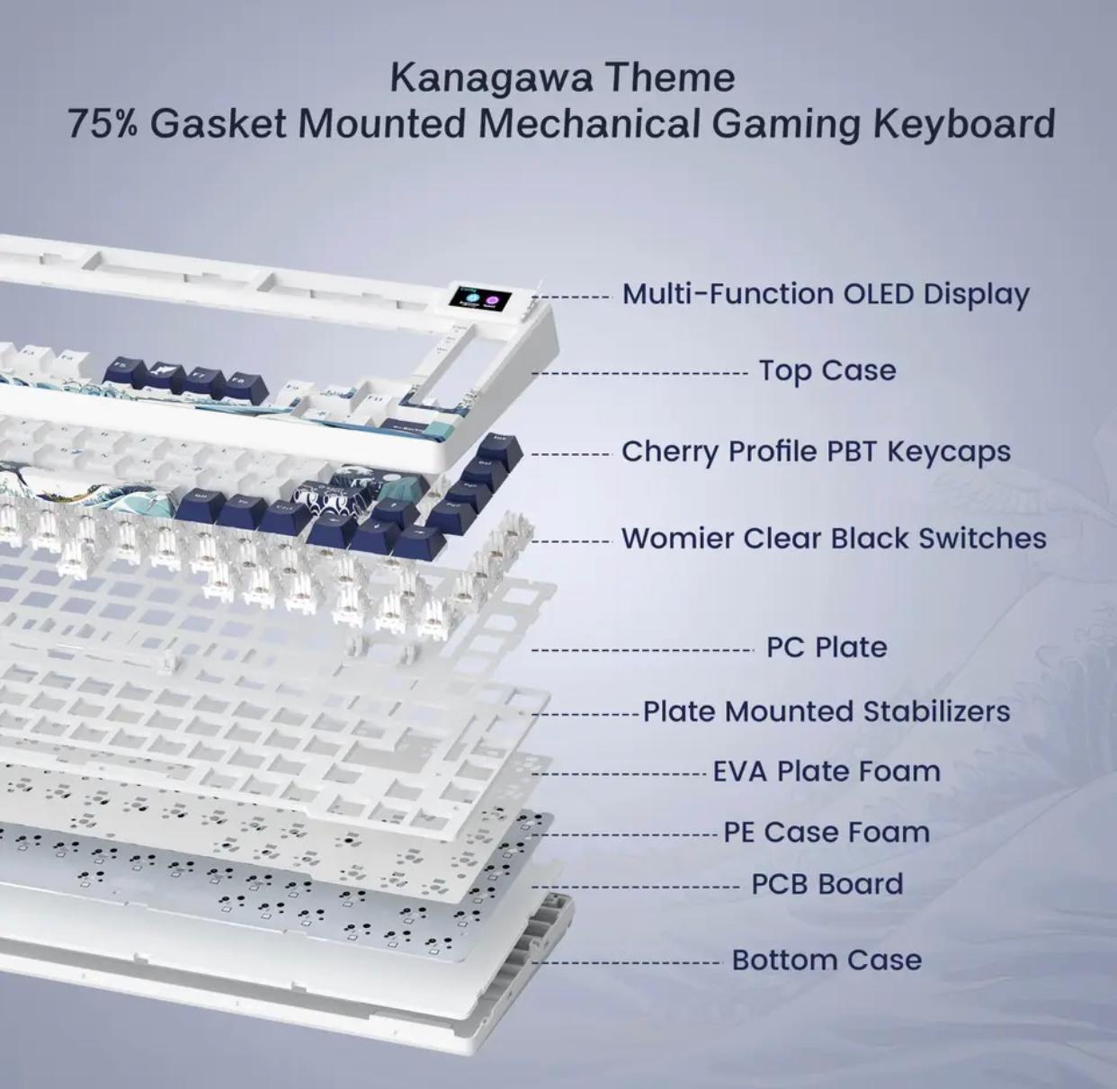 KEYBOARD GAMING S-K80 OLED DISPLAY