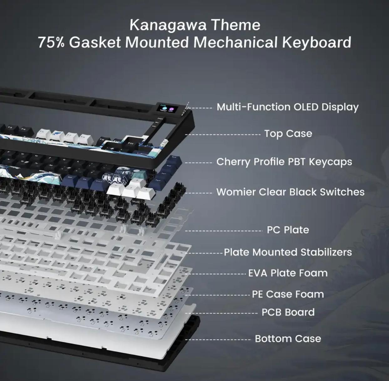 KEYBOARD GAMING S-K80 OLED DISPLAY